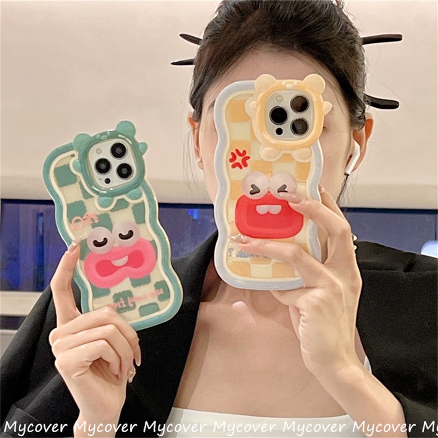 Ốp Điện Thoại Silicon Chống Sốc Họa Tiết Quái Vật Vui Nhộn Cho iPhone 11 12 13 14 Pro Max X Xr Xs 8 7 6 Plus SE 2020