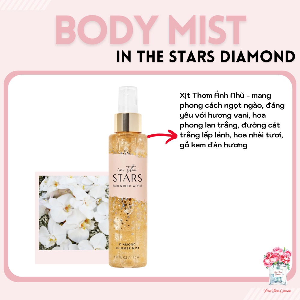 Xịt Thơm Kim Tuyến Lấp Lánh In The Stars Shimmer Hương Nước Hoa Nổi Bật