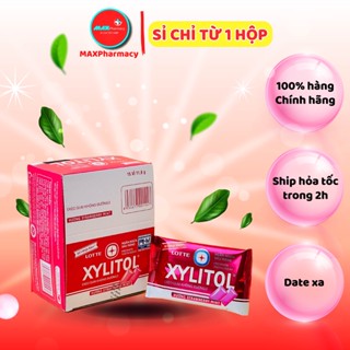  LỐC 10 GÓI Kẹo Gum Không Đường XYLITOL Hồng  kẹo cao su  Ngừa sâu răng và Thơm miệng Gói 11,6g - Maxpharmacy 