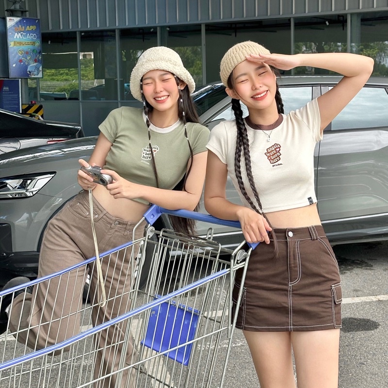 Áo Croptop Ôm PRADIES Sweet Honey