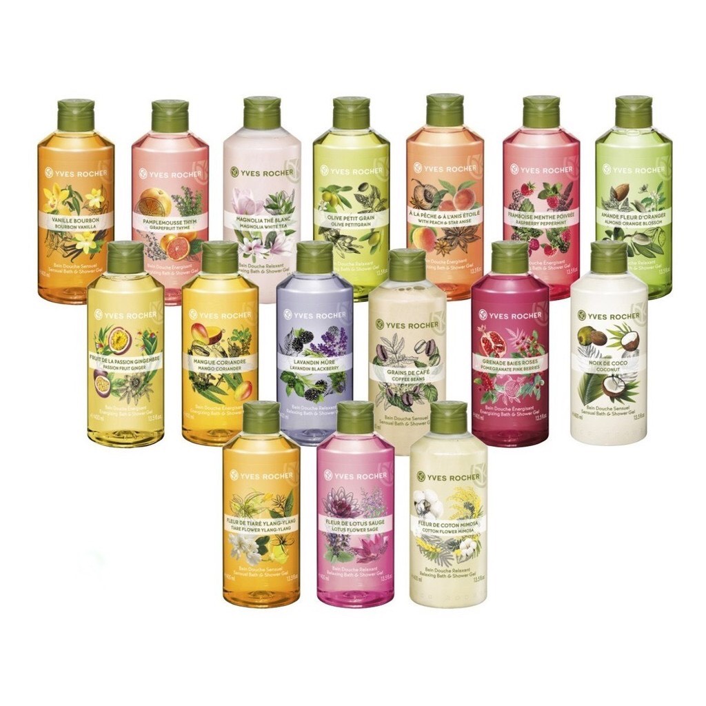 Yves Rocher - Sữa Tắm Thiên Nhiên Dưỡng Da Yves Rocher Les Plaisirs Nature Shower Gel 400Ml 20 Mùi hương