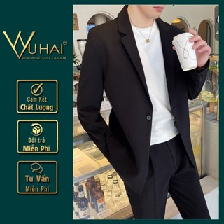 Áo khoác Blazer nam from dáng rộng Hàn Quốc, vest nam dáng rộng-Hai TaiLor