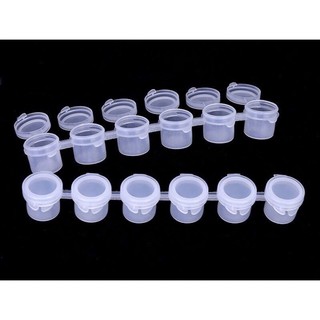 Vỉ chiết màu acrylic 5ml 6 ô, khay nhựa chiết màu 6 ô 5ml/vỉ