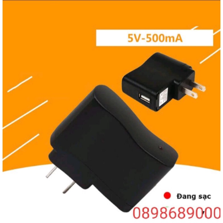củ sạc adapter5v 0.5A chuẩn cho máy nghe nhạc,đài chạy thẻ