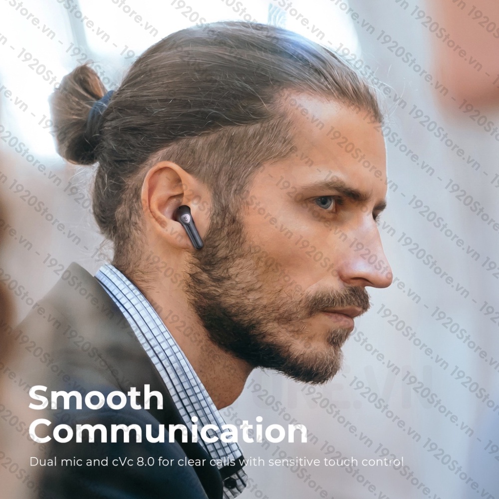 Tai Nghe Bluetooth True Wireless SoundPEATS Air3 Deluxe Mirroring BT v5.2, Pin tới 22H - Chính Hãng BH 12T