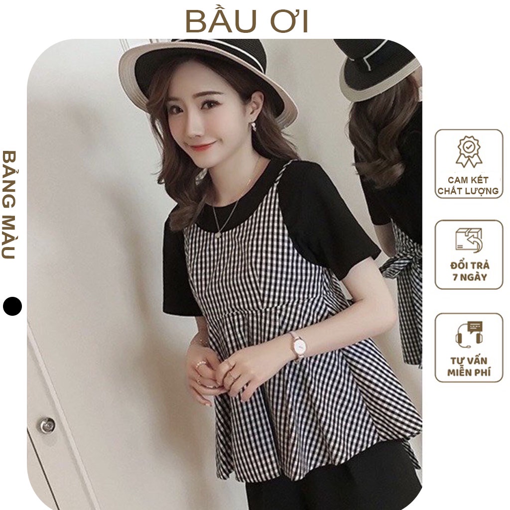 [FREE SHIP B22 ] BỘ BẦU TRƯỚC VÀ SAU SINH MÙA HÈ SIÊU MÁT THIẾT KẾ CÔNG SỞ CAO CẤP CHẤT LIỆU VOAN LỤA - BỘ QUẦN ÁO BẦU