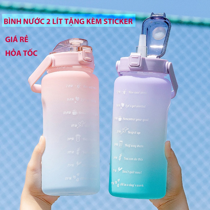 có vạch màu sắc nhắc nhở uống nước