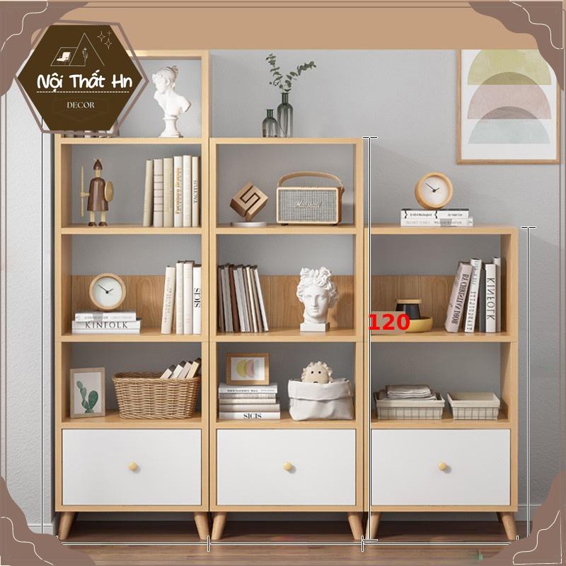 Kệ Gỗ Đa Năng, Tủ Kệ Sách Trang Trí Phong Cách Bắc Âu Hiện Đại Gỗ MDF Mẫu Mới DC08