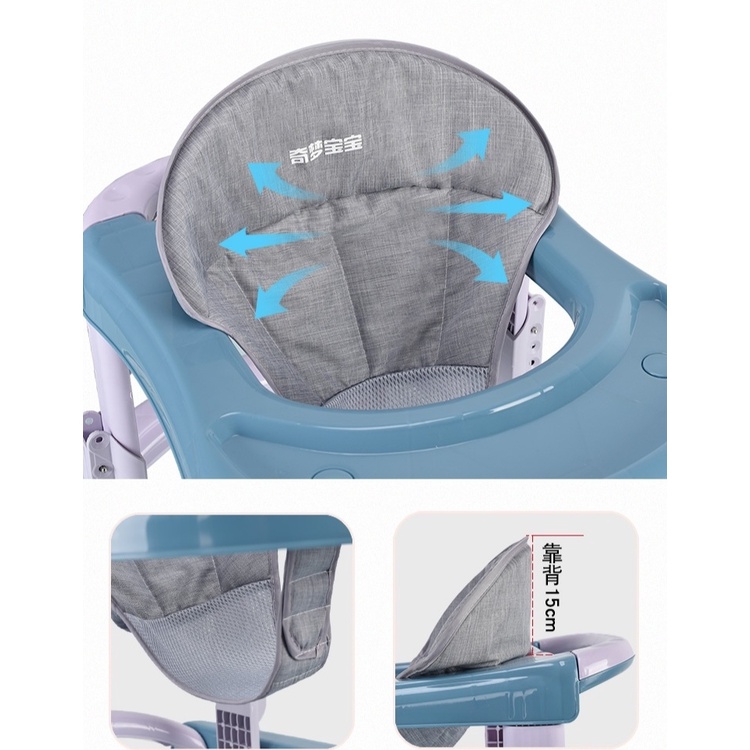 Xe tập đi xe chạy đa năng 2in1 chữ U cho bé có nhạc đèn 7 nấc chỉnh cao thấp dễ dàng