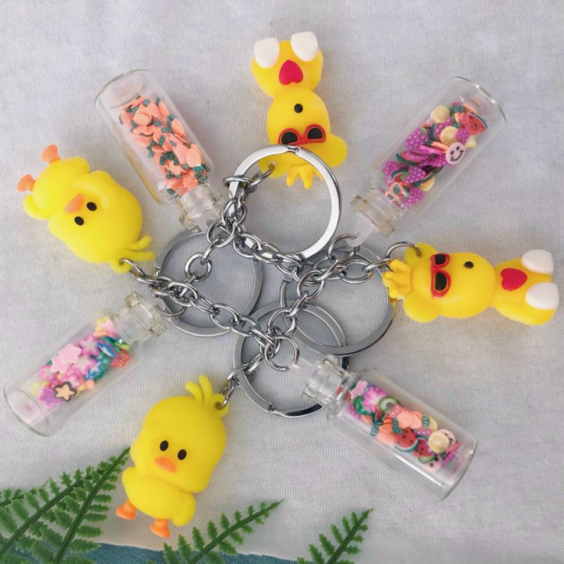 Móc khóa túi cute hoạt hình gà con cực dễ thương hot hit giá rẻ chất liệu PVC cứng cáp bán chạy nhất hiện nay