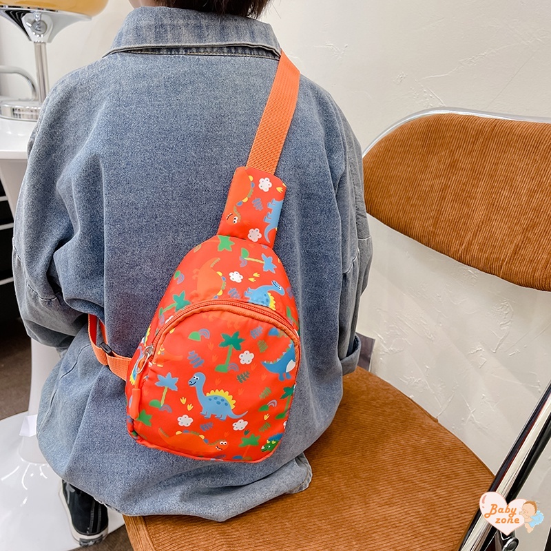 Túi Đeo Chéo Ngực Hình Khủng Long Dễ Thương Cho Bé