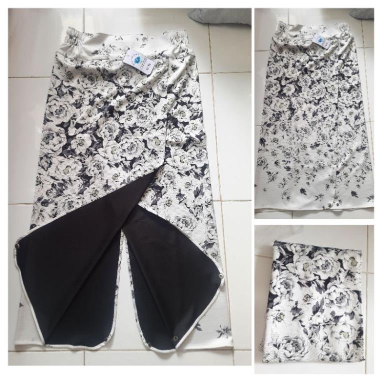 Váy chống nắng xẻ tà chuyên ngồi sau xe 1 lớp, 2 lớp vải jean, kaki đa dạng