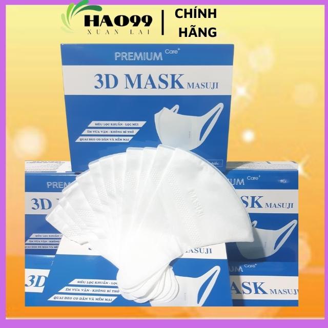 Khẩu Trang 3D Mask Masuji Vân Mask Duy Quân Chính Hãng( Hộp 50c)
