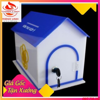 Hòm Thư Góp Ý Mica Hình Ngôi Nhà