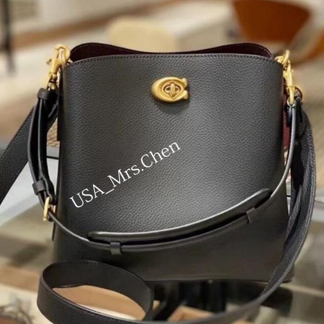 COACH Messenger Túi Xô Túi Messenger, Vải Thiều Da Liễu Túi Đeo Vai Công Suất Lớn Túi Nữ