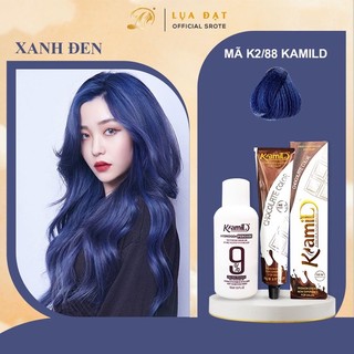  Thuốc nhuộm tóc màu xanh dương đen Kamild không cần tẩy tóc mùi thơm không khô tóc tự nhuộm tại nhà 
