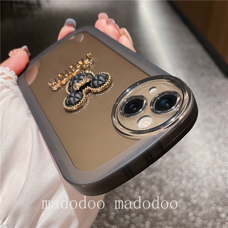 Cute Casing Oppo Reno 8 7 2Z 2F A3S A54 A74 A95 4G A52 A72 A92 A37 A37F Neo 9 F5 Youth A1K F11 Reno7 Reno8 4G 5G Cartoon Minnie Round Edge Clear High Quality Tpu Fine Hole Airbag Shockproof Protection Soft Phone Case NKS 16