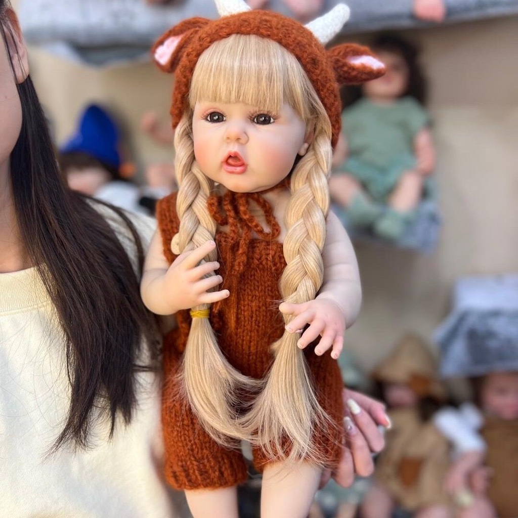 Búp Bê Barbie 55cm Bằng Silicon Mềm Có Thể Dán Vào Nước Có Thể Được Làm Quà Tặng Sinh Nhật Cho Bé