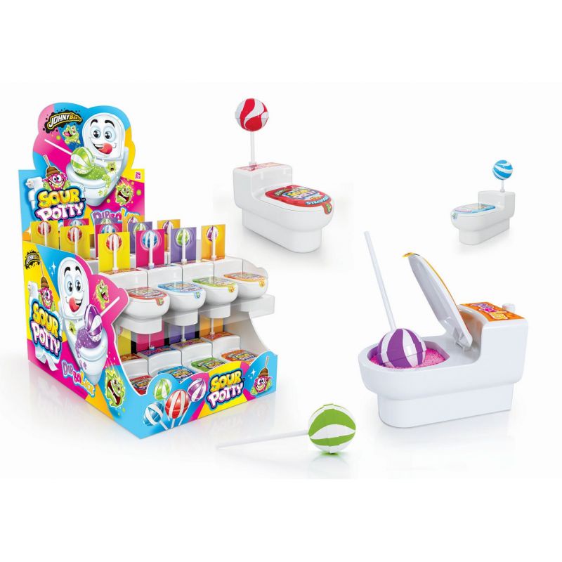 Kẹo Mút Chấm Bột Bồn Cầu Sour Potty Mr Chaos 20gr - Châu Âu