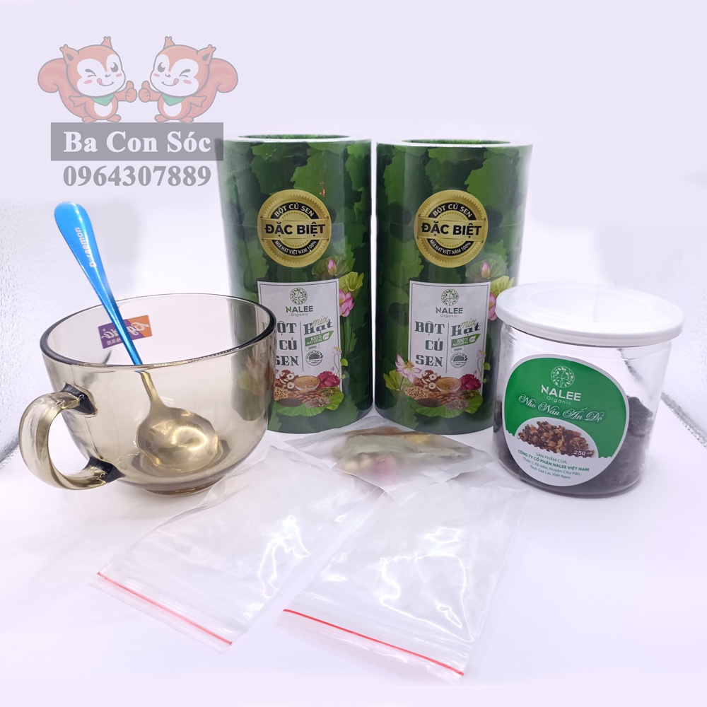Bột củ sen việt nam Đặc Biệt mix hạt dinh dưỡng ăn kiêng, ăn vặt, dưỡng nhan,bầu bì,ăn chay, mặn. đều ăn được Ba Con Sóc