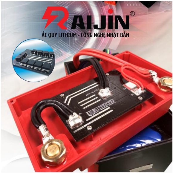 Bình ắc quy xe máy lithium WEX3R18-MF điện áp 12,8V 390CCA nhập khẩu USA dành cho xe mô tô dung tích xi-lanh lớn.