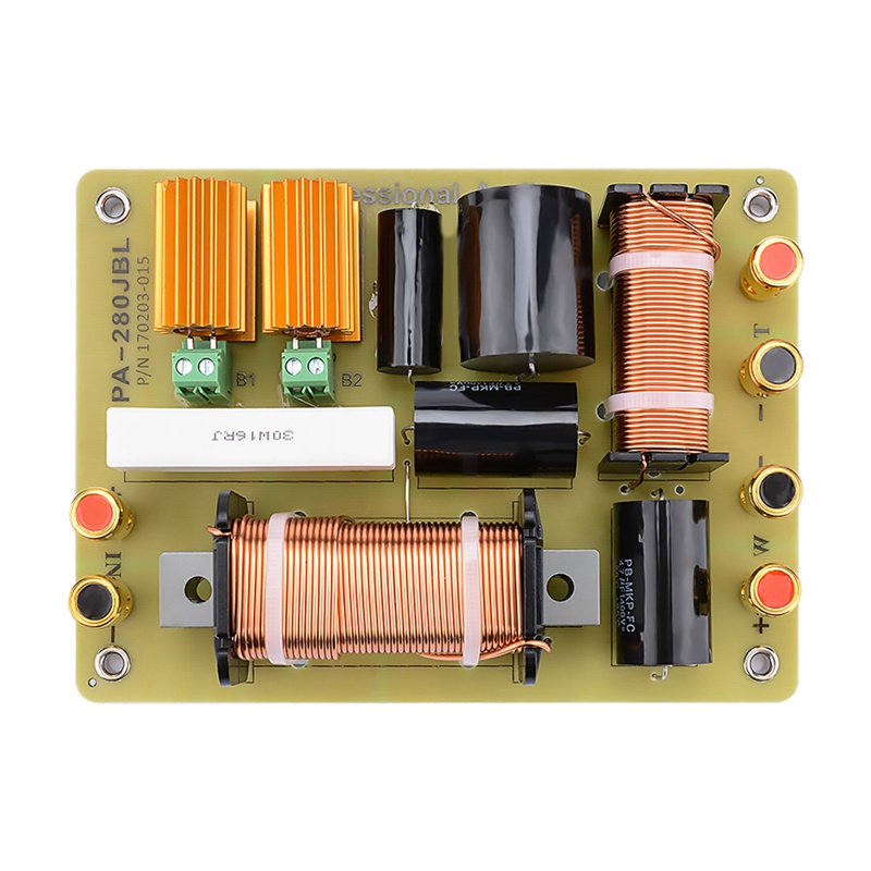 Âm thanh 2 chiều Bộ phân tần Tweeter Bass Loa chéo Bộ lọc giai đoạn phân chia tần số chuyên nghiệp cho loa 15 Inch