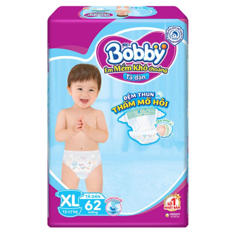 Tã dán Bobby XL62