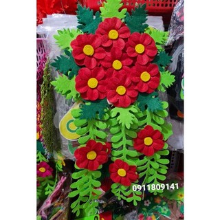 Lẵng hoa nỉ treo tường