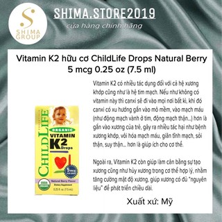 Vitamin K2 Childlife Của Mỹ
