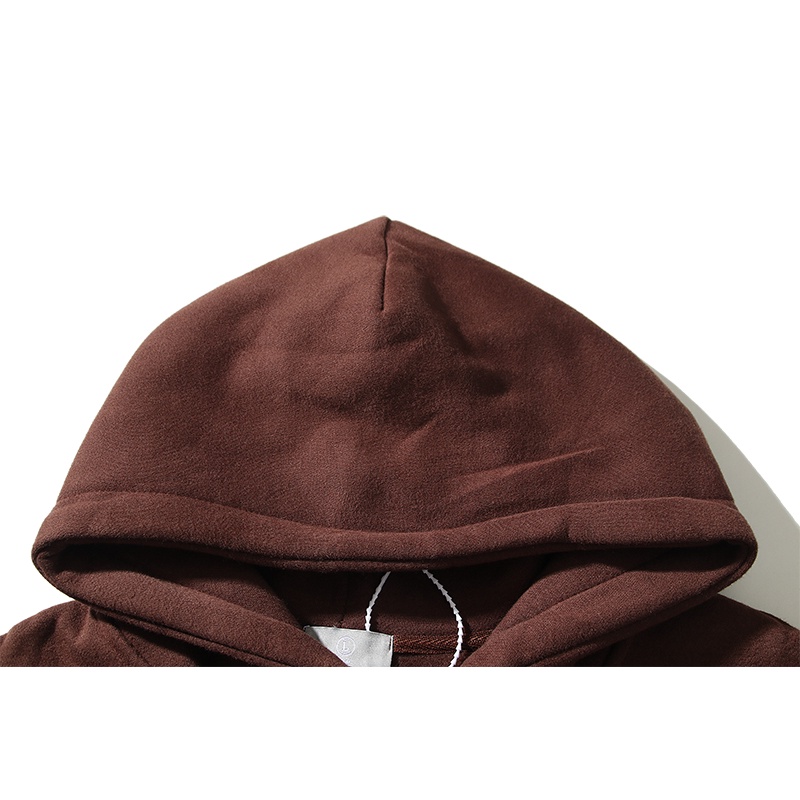 Áo Hoodie Dáng Rộng Màu Nâu In Chữ Jack Grin Và Răng Xương Rồng Biểu Tượng DARK ICON Travis Scott Cho Nam