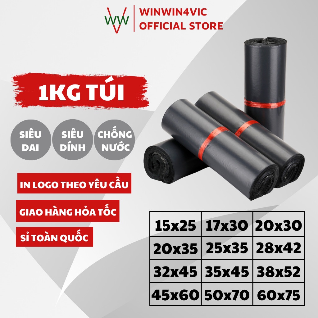 Túi Đóng Hàng Niêm Phong, Túi Đóng Gói Hàng Niêm Phong 3 Lớp WinWin4Vic | In Logo Miễn Phí