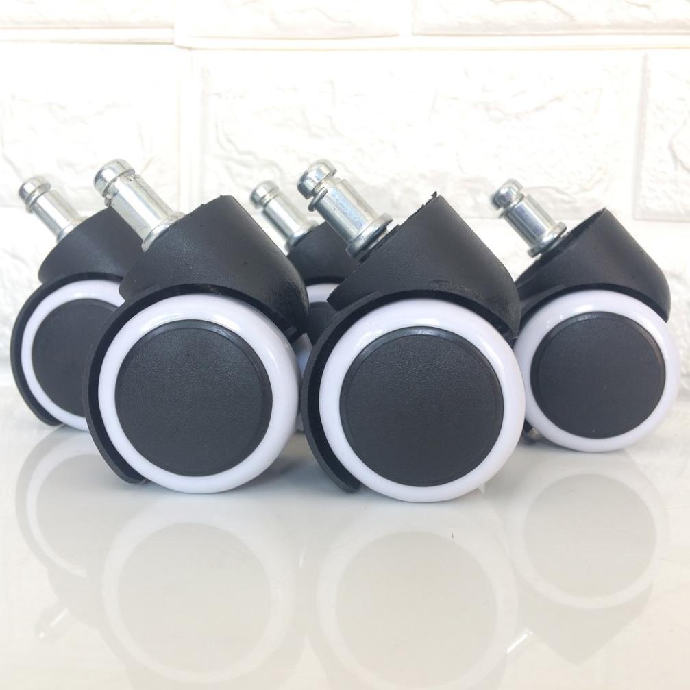 5 Bánh xe chân ghế xoay màu ĐEN TRẮNG - Ghế giám đốc - Ghế nhân viên - Ghế trưởng phòng nangoxx