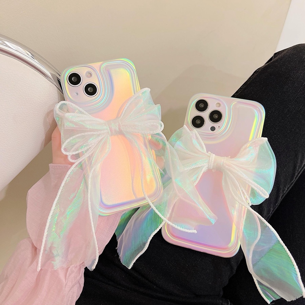 Ốp Điện Thoại Tpu Dẻo Màu Laser Họa Tiết Bươm Bướm Kèm Giá Đỡ Cho iPhone 13 12 11Pro XS Max XR