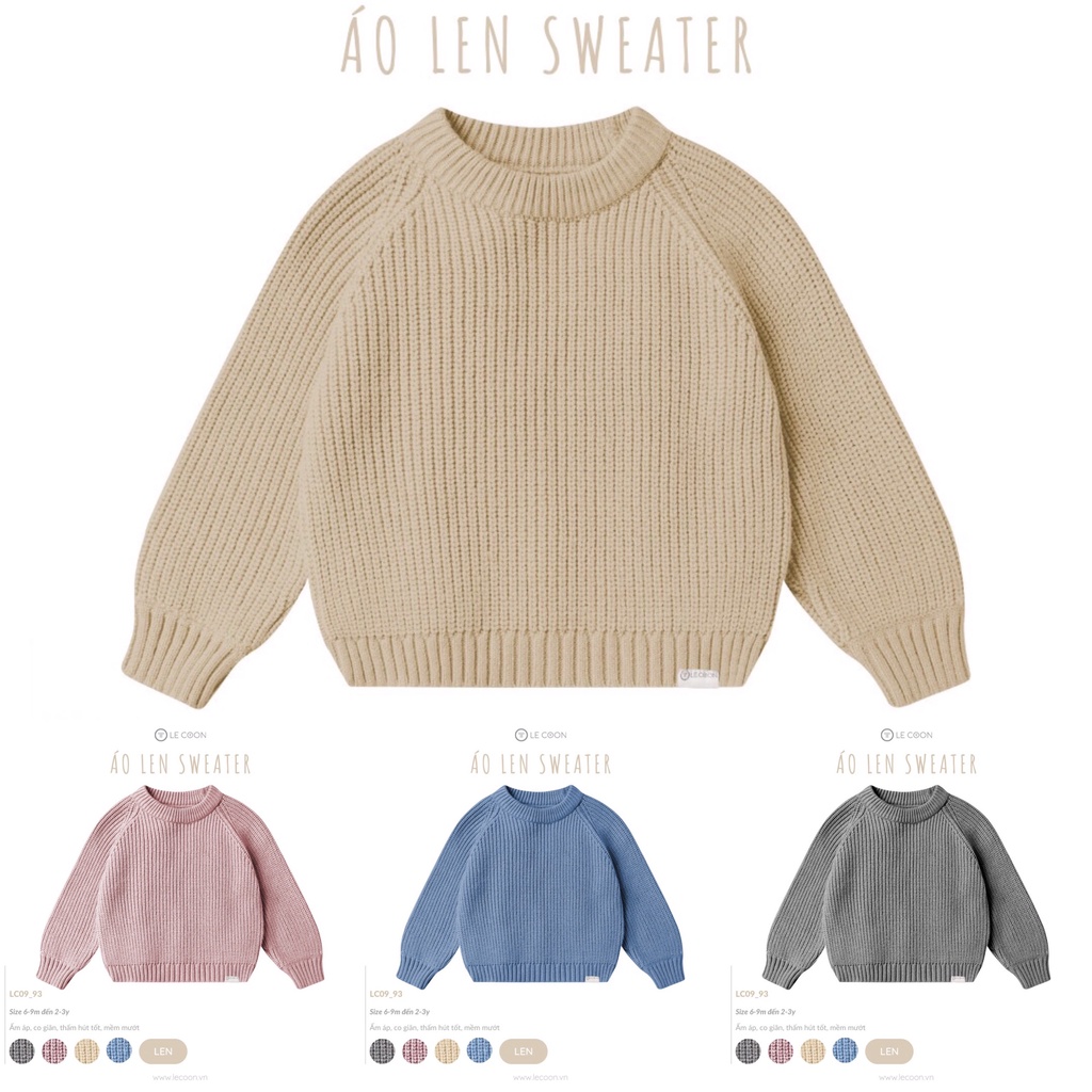 LE COON - Áo len sweater Lecoon cho bé trai bé gái LC0993