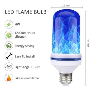 HABELYI Bóng Đèn LED E27 Hiệu Ứng Ngọn Lửa 4 Chế Độ