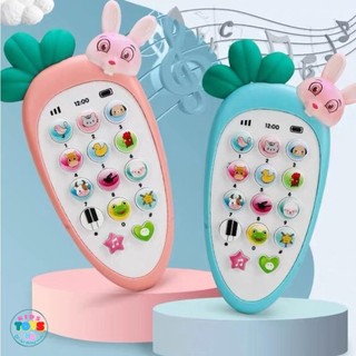 Điện thoại cà rốt- thỏ đáng yêu- phát nhạc -đồ chơi thông minh cho bé phát triển thông minh