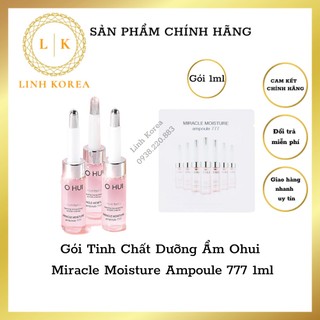 Gói Tinh Chất Dưỡng Ẩm Ohui Miracle Moisture Ampoule 777 1ml