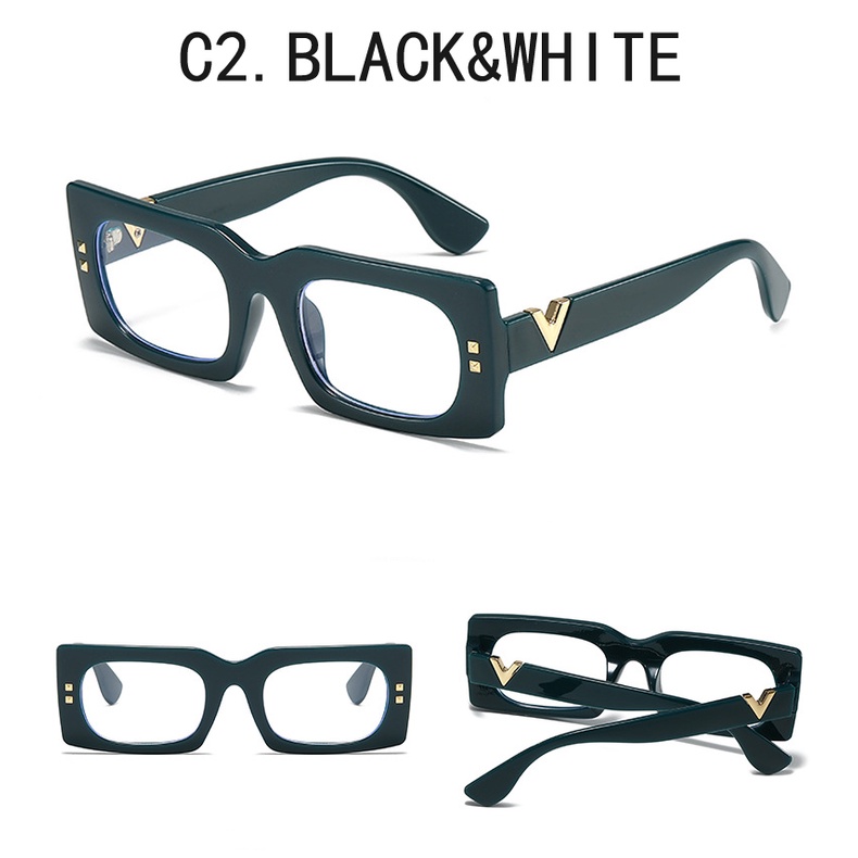 Kính Mát Gọng Vuông Lớn Chống Tia UV400 Phong Cách Hip Hop