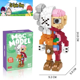 Lắp ráp lego mô hình nhân vật Kaws sáng tạo cho bé