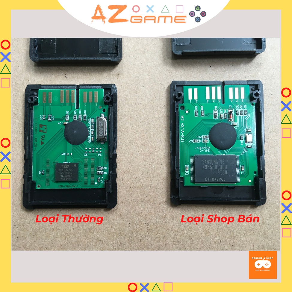 Thẻ Nhớ PS2 Card Save Game PS2 Hỗ Trợ Cài FMCB 8MB 16MB 32MB 64MB Cao Cấp cho PS2