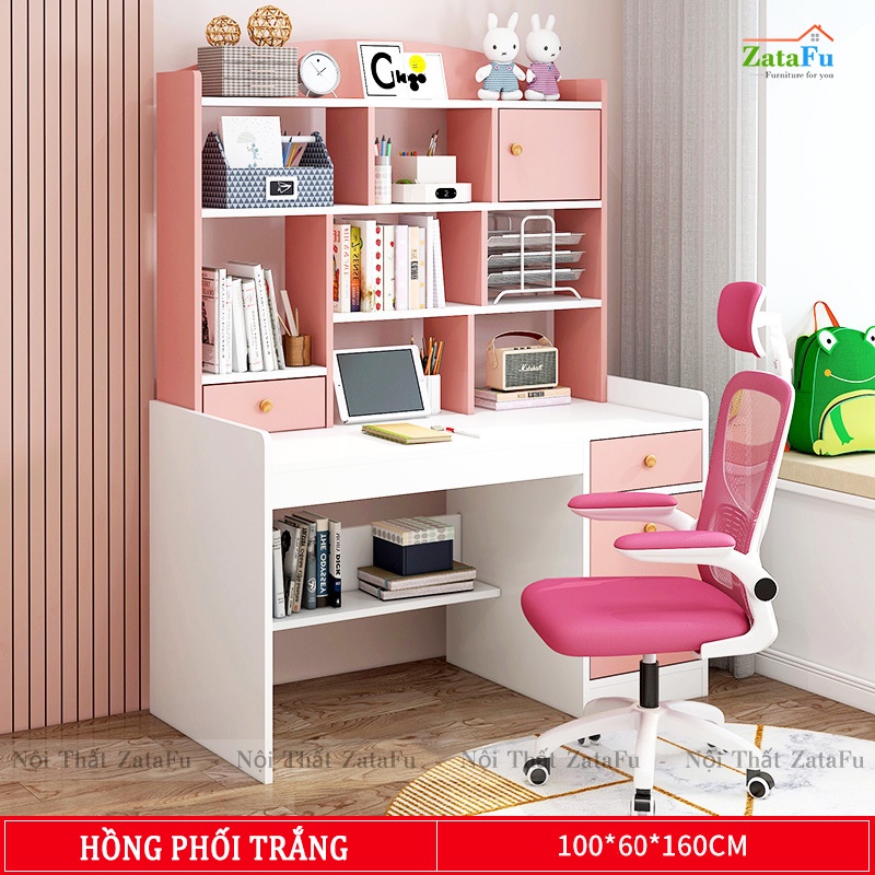 Bàn Học Sinh Có Kệ Sách Và Ngăn Kéo BLV-53 ZataFu