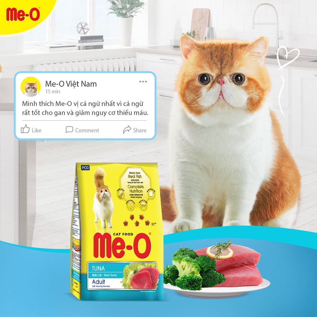Thức Ăn Cho Mèo - Đồ Ăn Hạt Khô Me-O Adult 350gr - iPet Shop