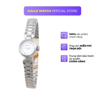 Đồng hồ Romanson Watch PA2638LWWH nữ mặt nhỏ kính chống xước máy Thụy Sĩ chống nước dây thép cao cấp chính hãng