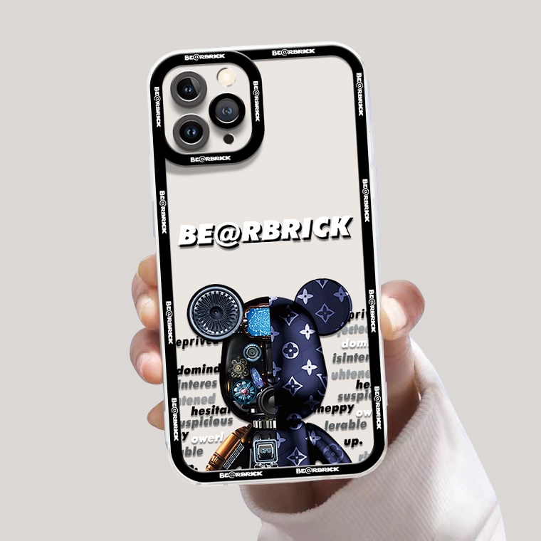 Ốp Điện Thoại Silicon TPU Mềm Trong Suốt Họa Tiết Gấu Cho IPhone 14 12 13 6 6S 7 8 14 Plus X XS XR 11 Pro Max