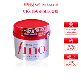 Kem ủ tóc fino shiseido Nhật Bản, ủ tóc phục hồi hư tổn khô xơ dưỡng mềm mượt (Hũ 230g, mẫu mới)