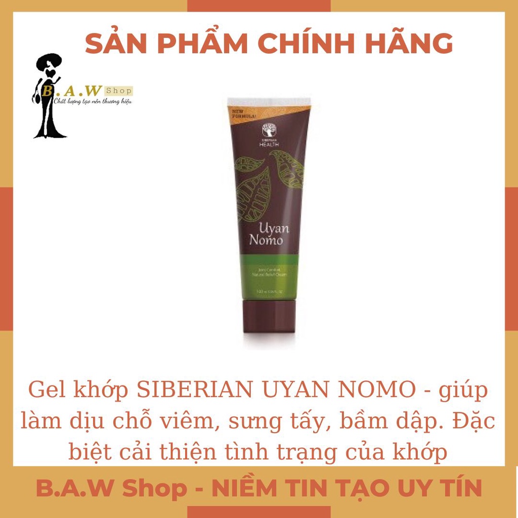 [GIÁ TỐT]-Gel khớp SIBERIAN UYAN NOMO - giúp làm dịu chỗ viêm, sưng tấy, bầm dập. Đặc biệt cải thiện tình trạng của khớp