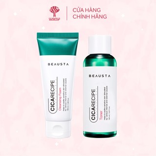 Bộ Đôi Sản Phẩm Làm Sạch Dịu Nhẹ Cho Da Dầu Mụn Beausta Cicarecipe - WANYI VN