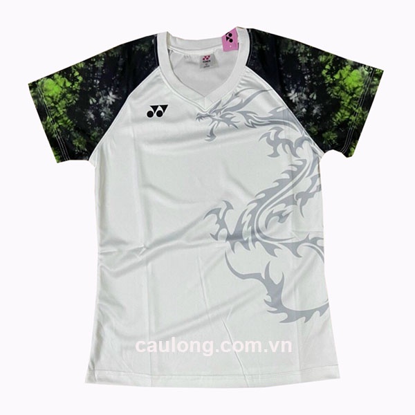 Áo Cầu Lông Nam Cổ Tròn Yonex 7687A Màu Trắng