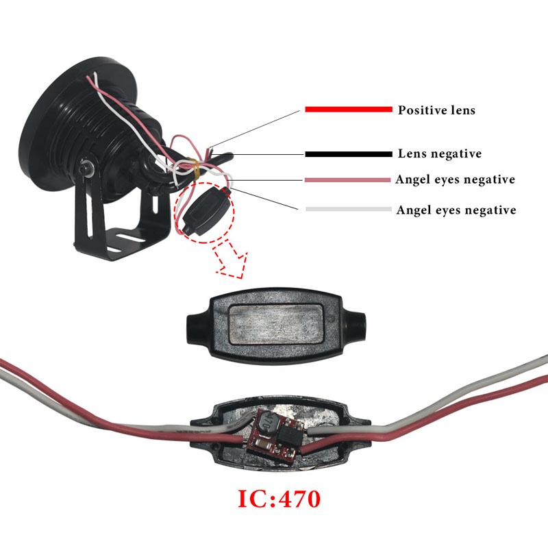 Set 2 Đèn Sương Mù Hình Tròn 64MM 76MM 89MM DRL 3200LM 12V Dành Cho Ô Tô