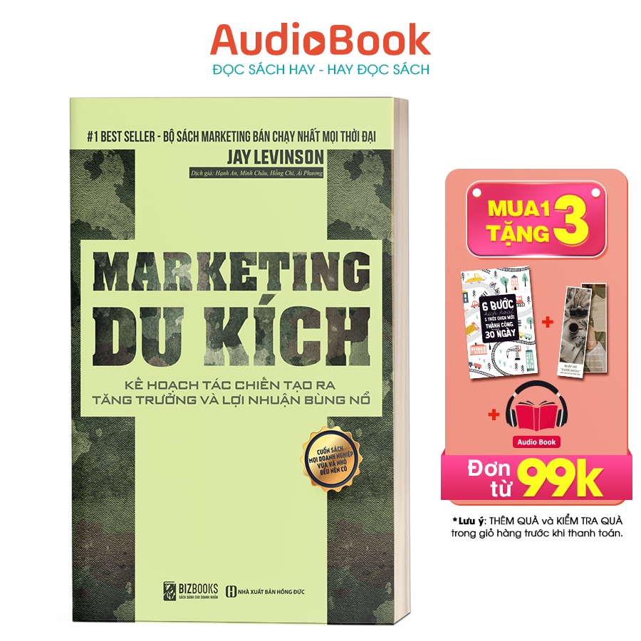 BIZBOOKS - Sách Marketing Du Kích: Kế hoạch tác chiến tạo ra tăng trưởng và lợi nhuận bùng nổ